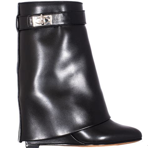 givenchy women shark lock pant boots in leather|givenchy shark boot sale.